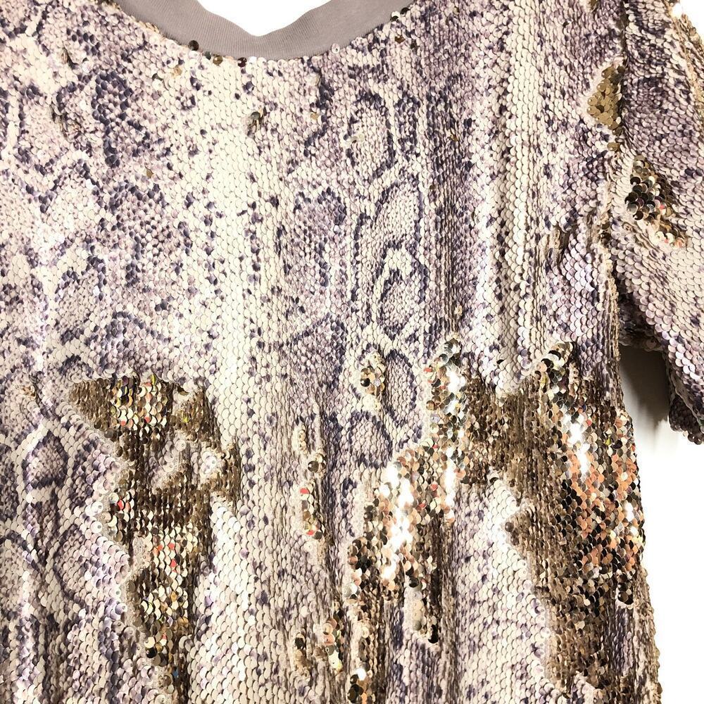 Ramy Brook Alexi Python Sequin Top S - Picture 5 of 11